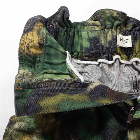 FENDI Size:36 2019 Shorts Green x black WS15156