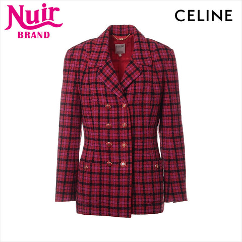 CELINE Size:40 COCO Button cashmere Jacket multicolor WS15157