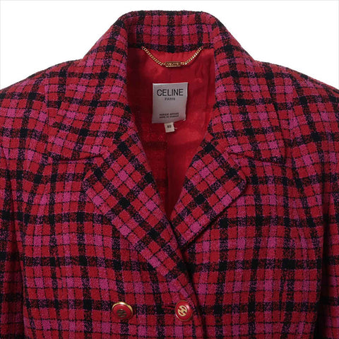 CELINE Size:40 COCO Button cashmere Jacket multicolor WS15157