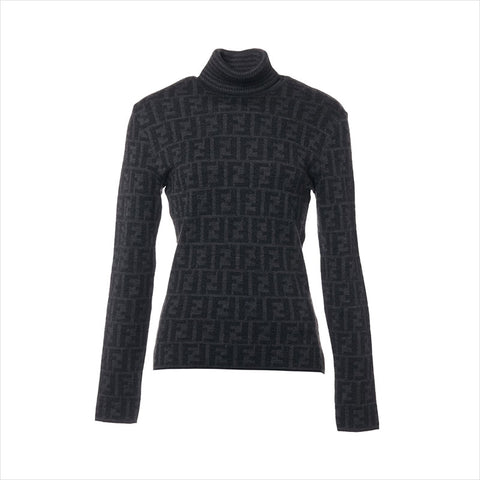 FENDI Size:38 Zucca Wool knit gray WS15159