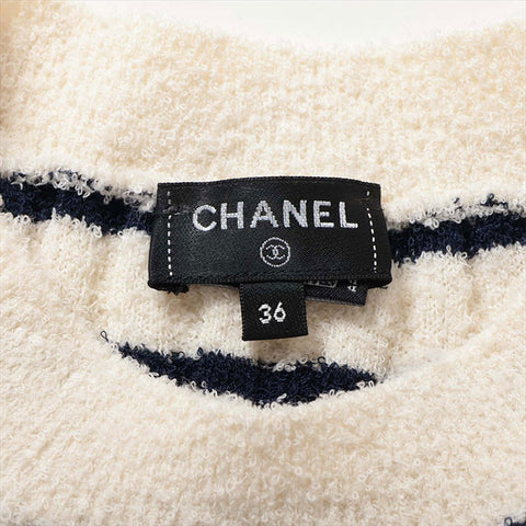 CHANEL Size:36 2023 P74 Wool x Acrylic one piece Black x white WS15161