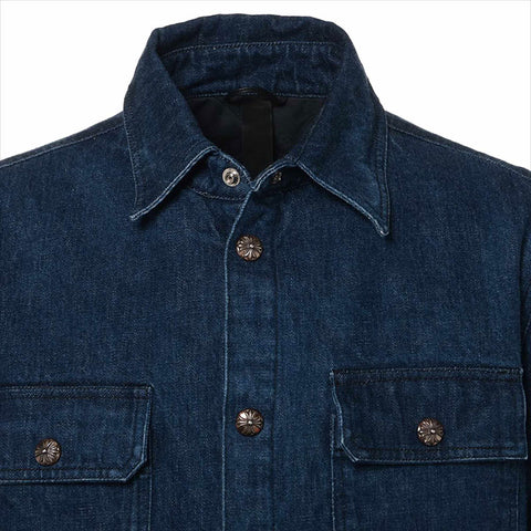 CHROME HEARTS Size: Size M Indigo x Silver WORKDOG Jacket Navy WS15165 NUIR VINTAGE CHROME HEARTS Size: Size M Indigo x Silver WORKDOG Jacket Navy WS15165 NUIR VINTAGE