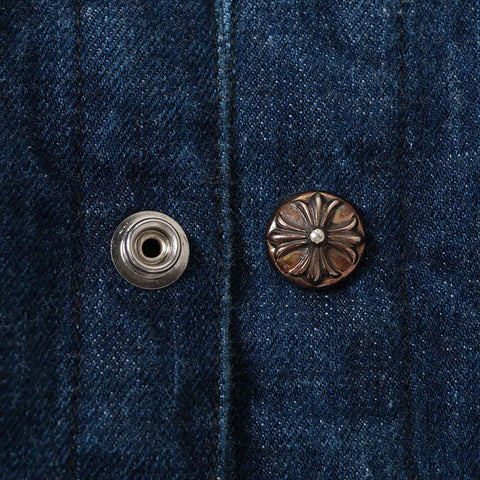 CHROME HEARTS Size: Size M Indigo x Silver WORKDOG Jacket Navy WS15165