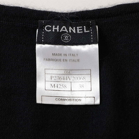 シャネル CHANEL Size:38 カシミア×シルク 2006 ベスト ブラック WS15166