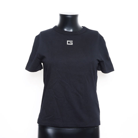 GUCCI Size:S Rhinestone Logo Short sleeve T-shirt black WS15168