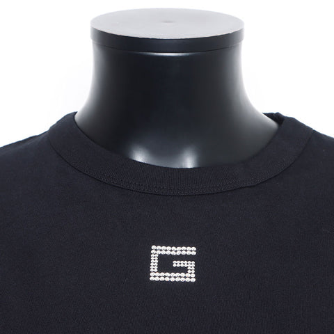 GUCCI Size:S Rhinestone Logo Short sleeve T-shirt black WS15168