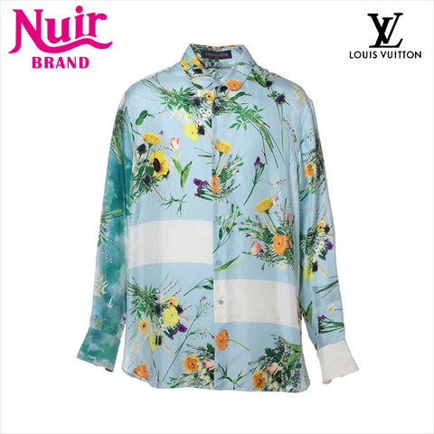 LOUIS VUITTON silk Long sleeve shirt multicolor WS15169