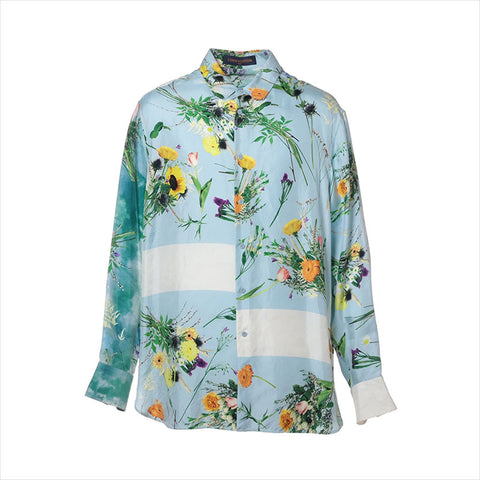 LOUIS VUITTON silk Long sleeve shirt multicolor WS15169