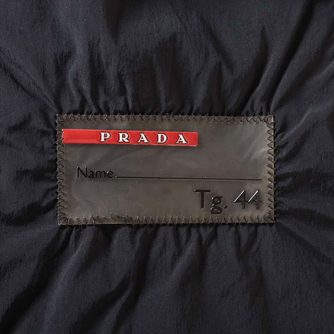 プラダ PRADA Size:44 2015 スポーツ トライアングルロゴ ダウンジャケット ジャケット ブラック WS15170