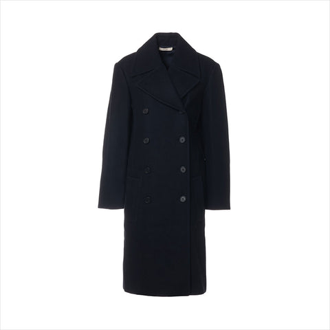 CELINE Phoebe Size:34 Wool coat Navy WS15177