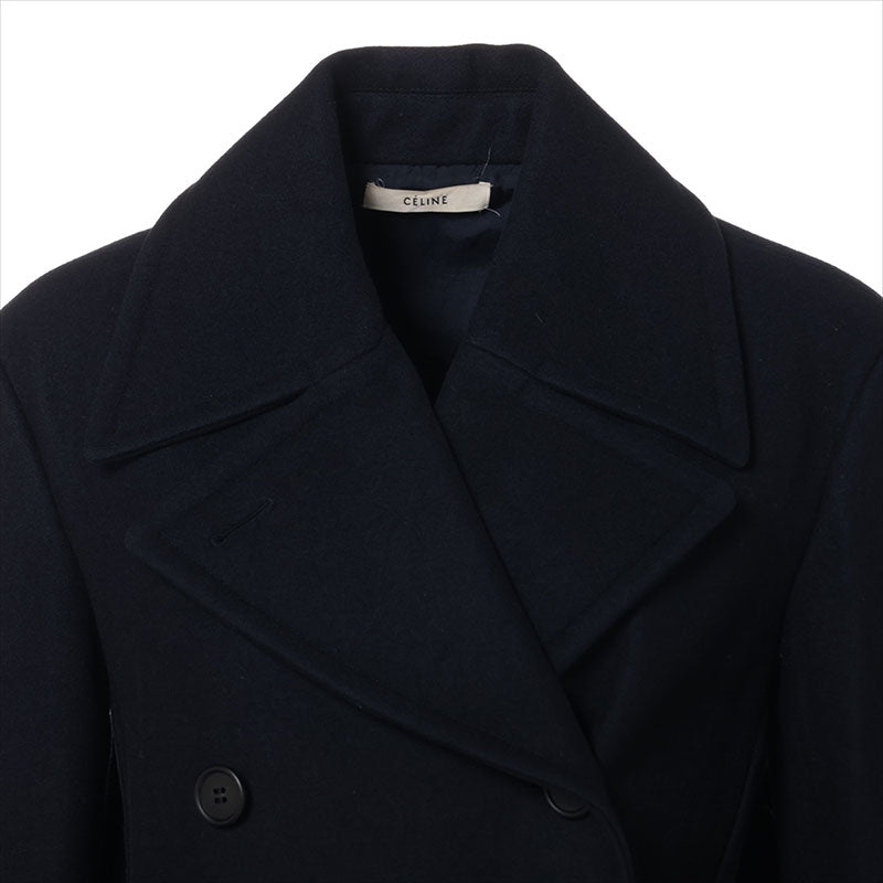 セリーヌ CELINE フィービー期 Size:34 ウール コート ネイビー