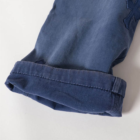 CHROME HEARTS Size 29 Navy Cross Patch French Work Pants Navy WS15180