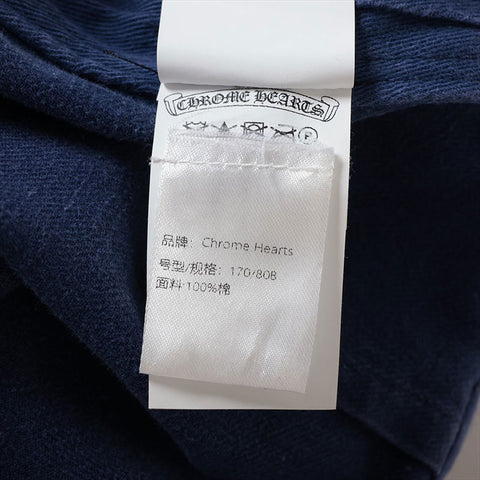 CHROME HEARTS Size 29 Navy Cross Patch French Work Pants Navy WS15180