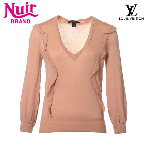 LOUIS VUITTON Size:S 2006Stainless Steel cashmere knit beige WS15183
