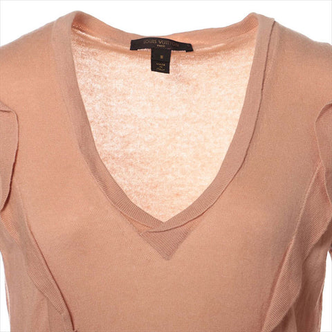LOUIS VUITTON Size:S 2006Stainless Steel cashmere knit beige WS15183
