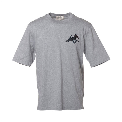 HERMES Size:S Cotton Short sleeve T-shirt gray WS15184