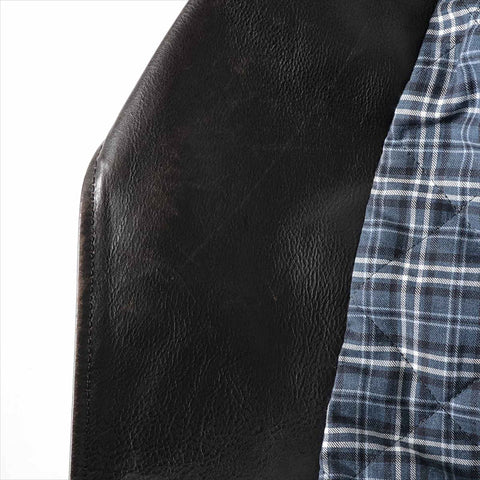 BALENCIAGA Size:34 528573 2018 Leather Logo Blouson Jacket black WS15188