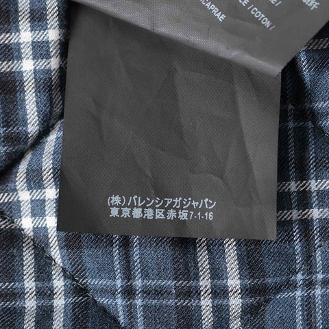 BALENCIAGA Size:34 528573 2018 Leather Logo Blouson Jacket black WS15188