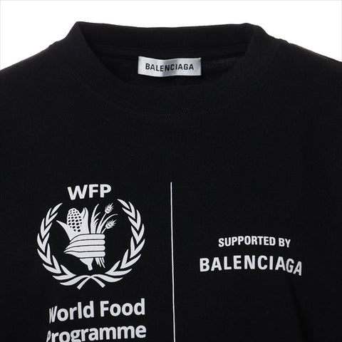 バレンシアガ BALENCIAGA ×WFP Size:XS 612965 半袖Ｔシャツ ブラック WS15191