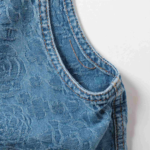 CHANEL Size:34 P74492V66068 P74 Camellia Vest blue WS15192