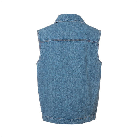 CHANEL Size:34 P74492V66068 P74 Camellia Vest blue WS15192