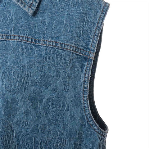 CHANEL Size:34 P74492V66068 P74 Camellia Vest blue WS15192