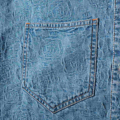 CHANEL Size:34 P74492V66068 P74 Camellia Vest blue WS15192