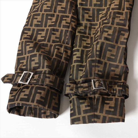 フェンディ FENDI ETF0122 ベルト付ズッカ コート ブラウン WS15194
