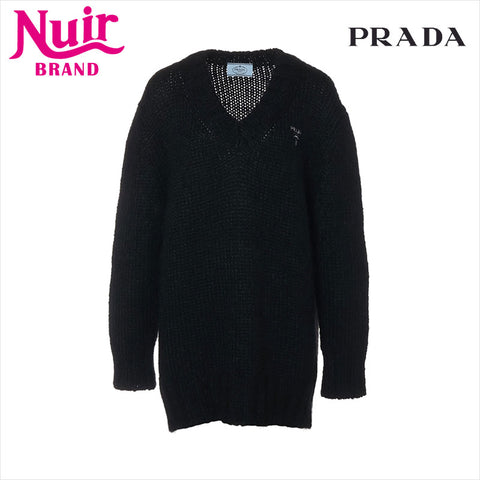 PRADA Size:36 P24H1R Mohair 2022 knit black WS15197