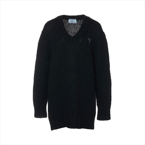 PRADA Size:36 P24H1R Mohair 2022 knit black WS15197