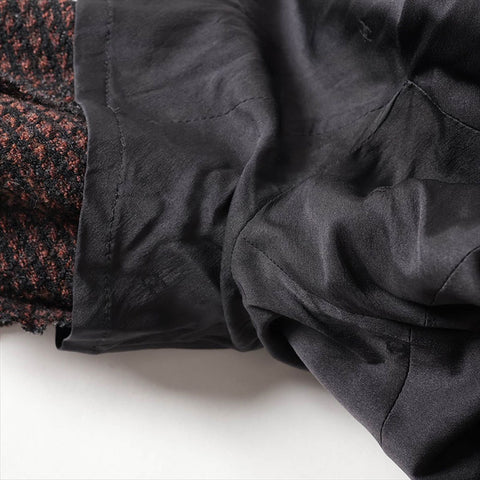 CHANEL Size:36 P09335V05959 Tweed 97A Wool x Silk one piece Brown WS15200