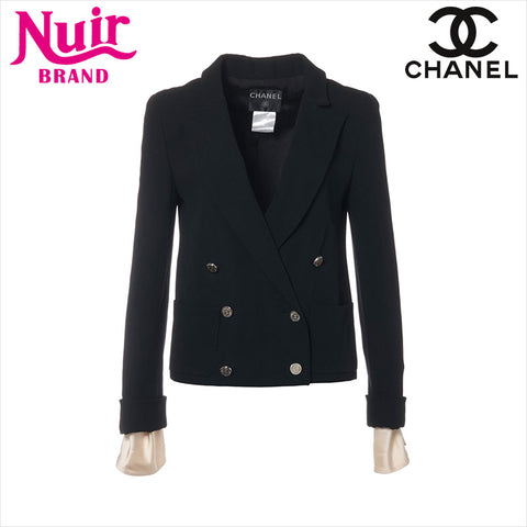 シャネル CHANEL Size:38 　05P ウール ジャケット ブラック×ホワイト WS15201