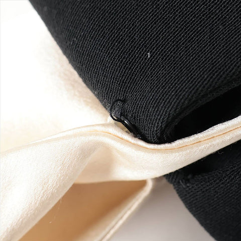 CHANEL Size:38 05P Wool Jacket Black x white WS15201