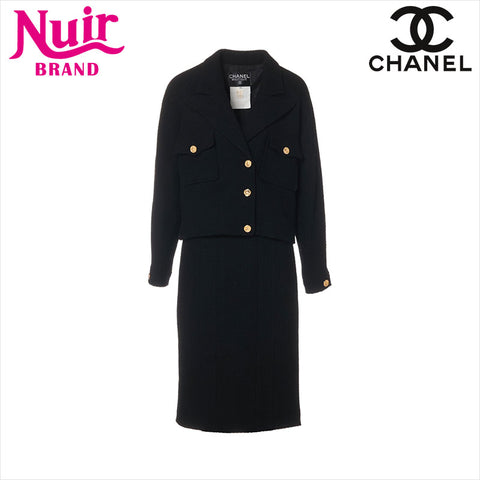 CHANEL Size:44 20Mh Wool suit black WS15204