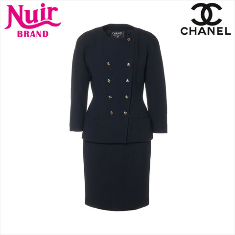 シャネル CHANEL Size:40 20051 スーツ ネイビー WS15205