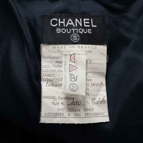 シャネル CHANEL Size:40 20051 スーツ ネイビー WS15205