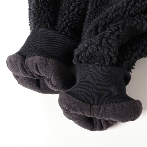 BALENCIAGA Size:XXS 810102 Boa fleece 24 years polyester Jacket cotton black WS15208