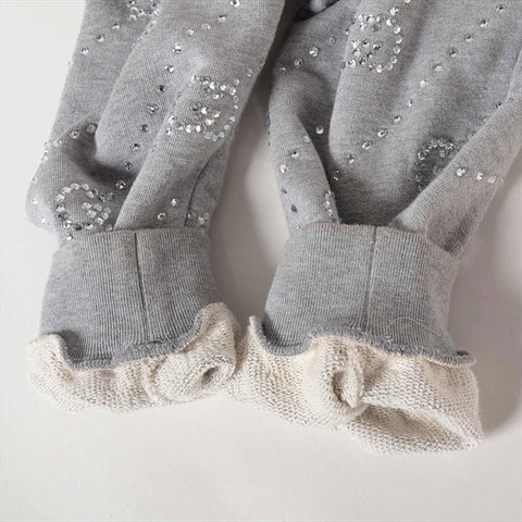 GUCCI Size:S 770187 Stone-embellished cotton set-up suit Light gray WS15209