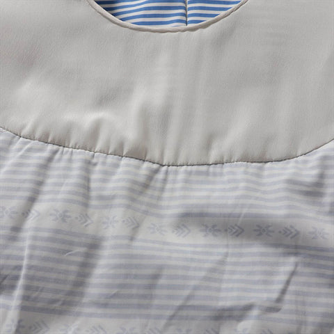 Miu Miu Size:38 MF1960 Beaded Cotton one piece Blue x white WS15210