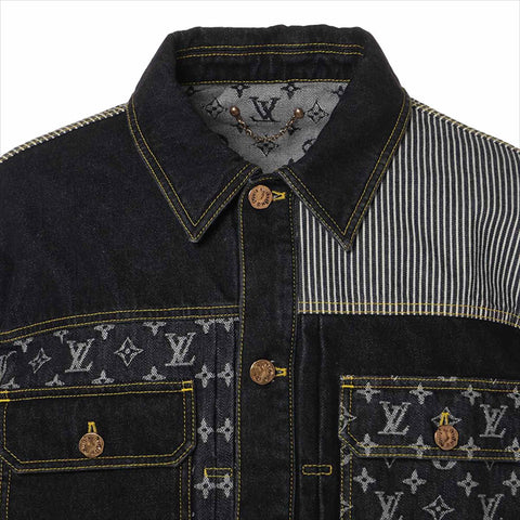 ルイ・ヴィトン LOUIS VUITTON ×NIGO モノグラム 22SS  Size:50 RM221M ジャケット ブラック WS15211