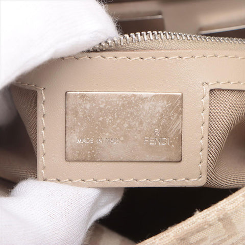 フェンディ FENDI ズッキーノ キャンバス×レザー8BR003 ショルダーバッグ ベージュ WS15214