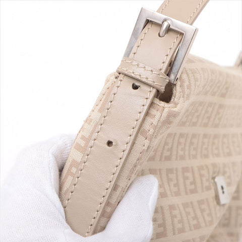フェンディ FENDI ズッキーノ キャンバス×レザー8BR003 ショルダーバッグ ベージュ WS15214