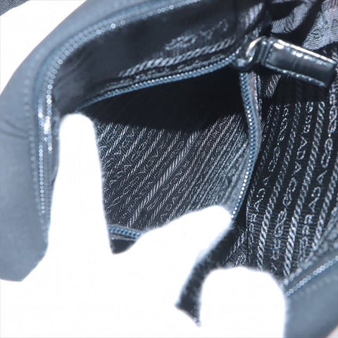PRADA Nylon Shoulder Bag black WS15216