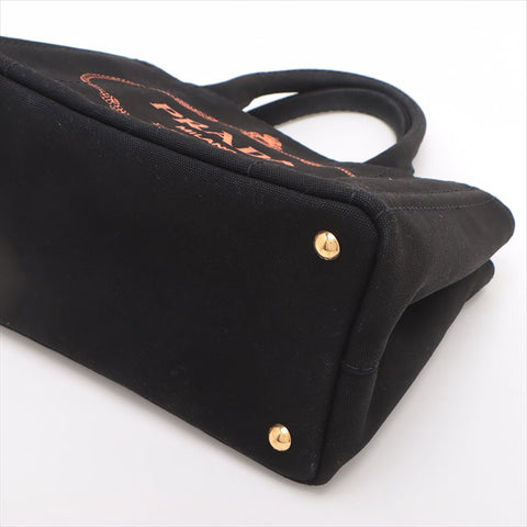 プラダ PRADA カナパ キャンバス 2WAYハンドバッグ 1BG439 無記名ギャラ ハンドバッグ ブラック WS15218