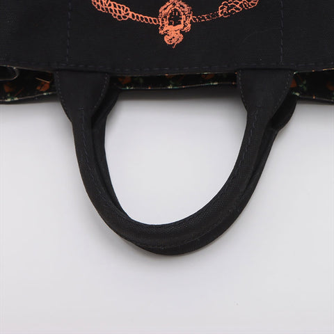 PRADA Canapa Canvas 2WAY Handbag 1BG439 Anonymous Guarantee Handbag black WS15218