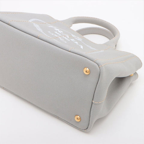 プラダ PRADA カナパ キャンバス 2WAYハンドバッグ 1BG439 ハンドバッグ グレー WS15219