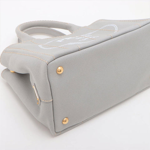 プラダ PRADA カナパ キャンバス 2WAYハンドバッグ 1BG439 ハンドバッグ グレー WS15219