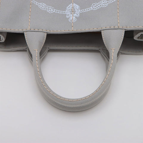 プラダ PRADA カナパ キャンバス 2WAYハンドバッグ 1BG439 ハンドバッグ グレー WS15219