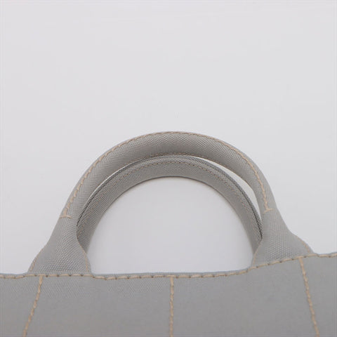 PRADA Canapa Canvas 2WAY Handbag 1BG439 Handbag gray WS15219