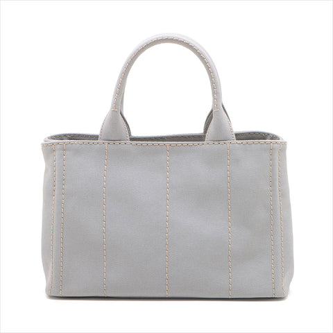 プラダ PRADA カナパ キャンバス 2WAYハンドバッグ 1BG439 ハンドバッグ グレー WS15219